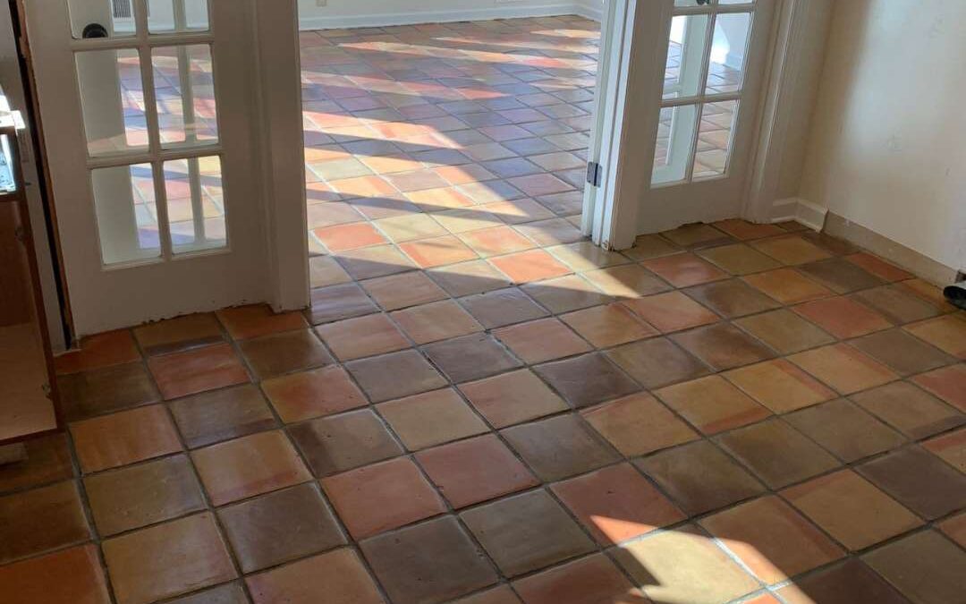 Restoring Saltillo Tile: Before & After from Morristown, NJ