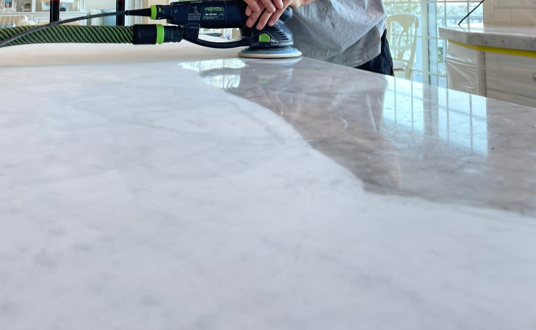 If your marble is dull, etched, or worn—or your natural stone has lost its finish—we restore it to a smooth, refined surface and protect it from future damage.