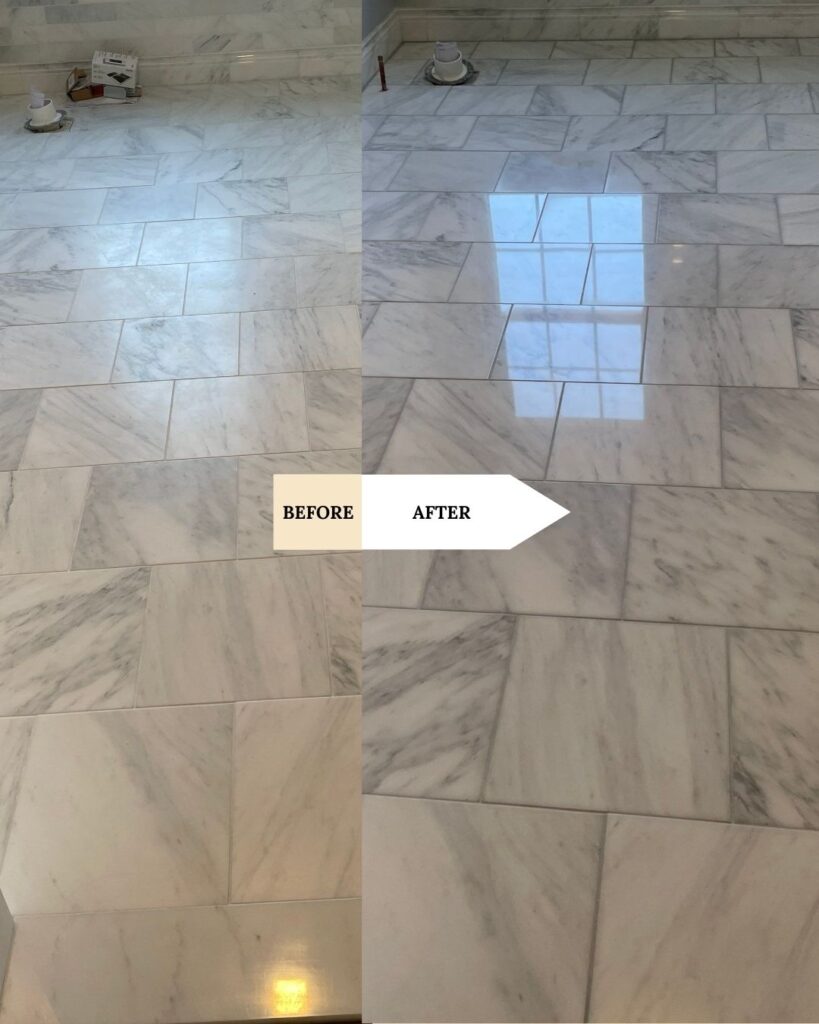 marble stone floor before after ny nj