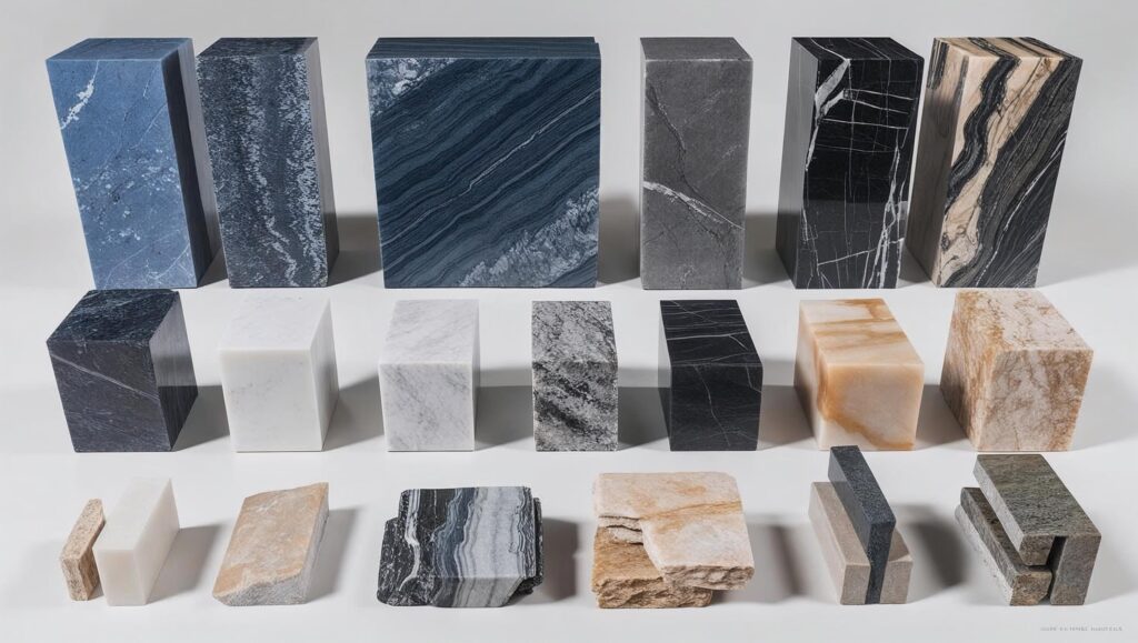 Refinish Polish Blue Bahia Granite Calacatta Marble